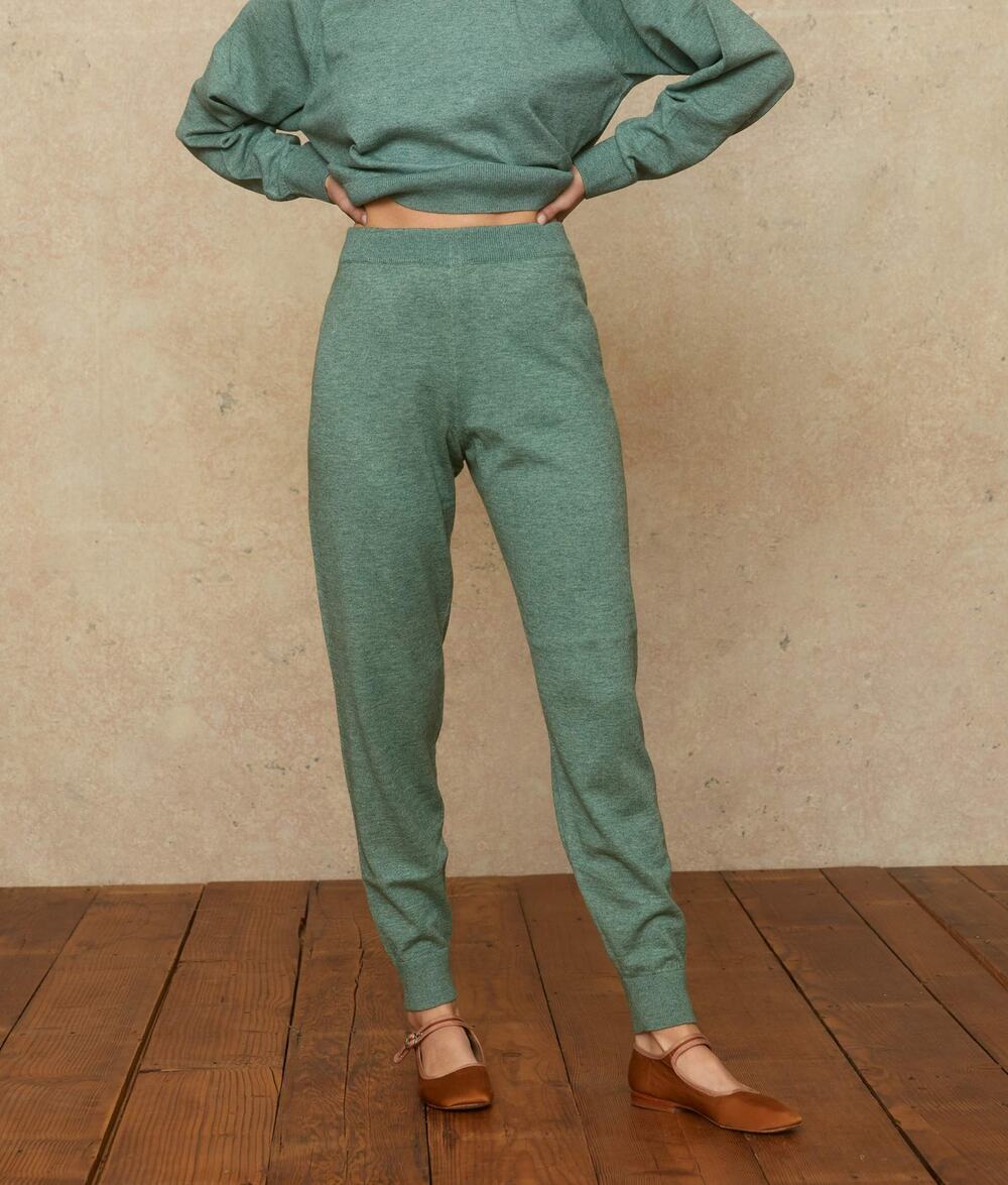 Christy Dawn The Sonny Lounge Pant Green Cotton Alpaca Women's Small